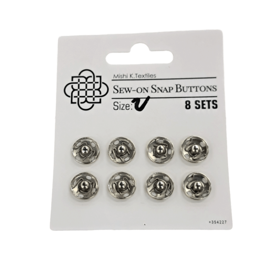 Press Stud Habby Silver Press Stud Size 2 (7819694538841)