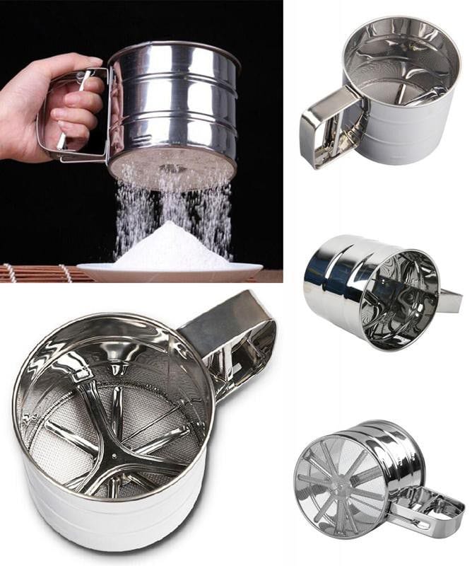 PRESTIGE FRYING PAN Stainless Steel Mesh Flour Sifter Shaker Sieve (7303392985177)