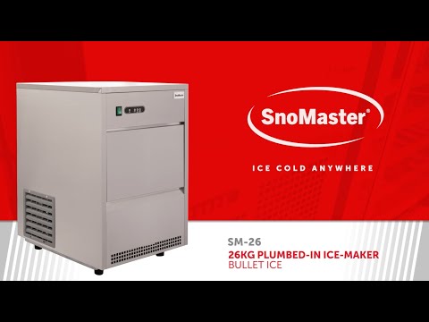 SnoMaster 26Kg Ice Maker Stainless Steel SM-26
