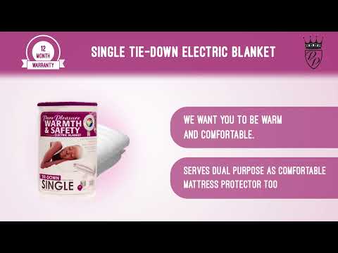 Pure Pleasure Tie-Down Electric Blanket