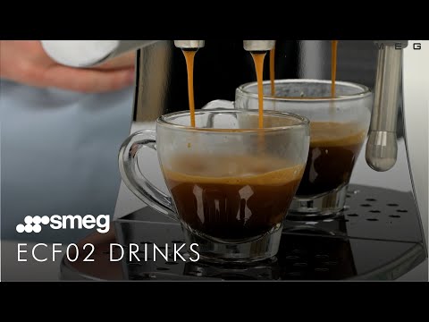 Smeg 50's Style Espresso Manual Coffee Machine White ECF02WHEU