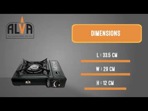 Alva Single Burner Butane Canister Stove + Carry Case CCR101