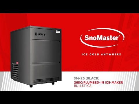 SnoMaster 26Kg Ice Maker SM-26 Black