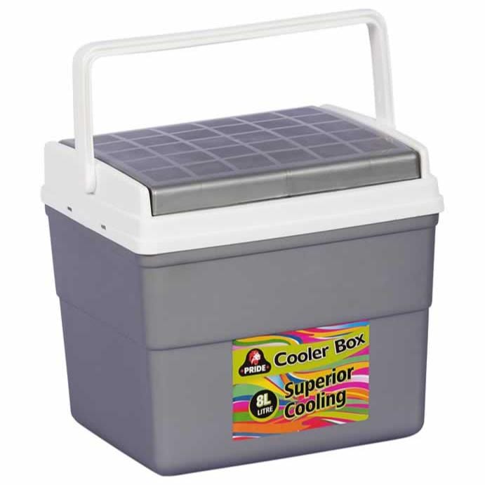 Pride Cooler Box Pride Cooler Box 8 Litre Silver P3070