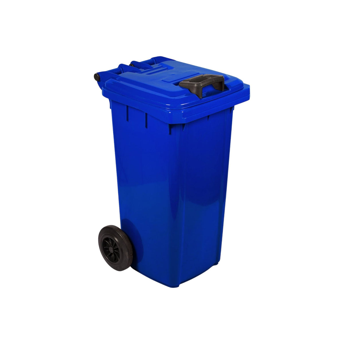 Pride DUST BIN Muni Blue Wheelie Recycled Plastic Bin 2 Wheel 80 Litre Assorted Colour P3784C