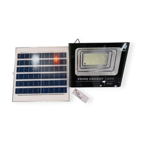 PRIME ENERGY SOLAR FLOOD LIGHT PRIME ENERGY PG57-300W Solar Flood light+Remote+Solar Panel (7510800072793)