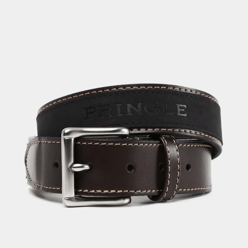 Pringle Belts S Men's Pringle Black Selbourne Belt