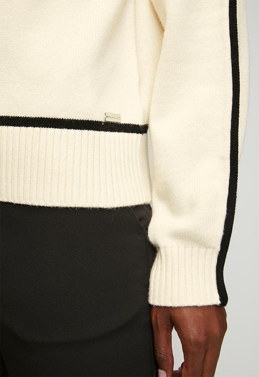Pringle Dress Pringle Elara knit Poloneck - Milk PR112179