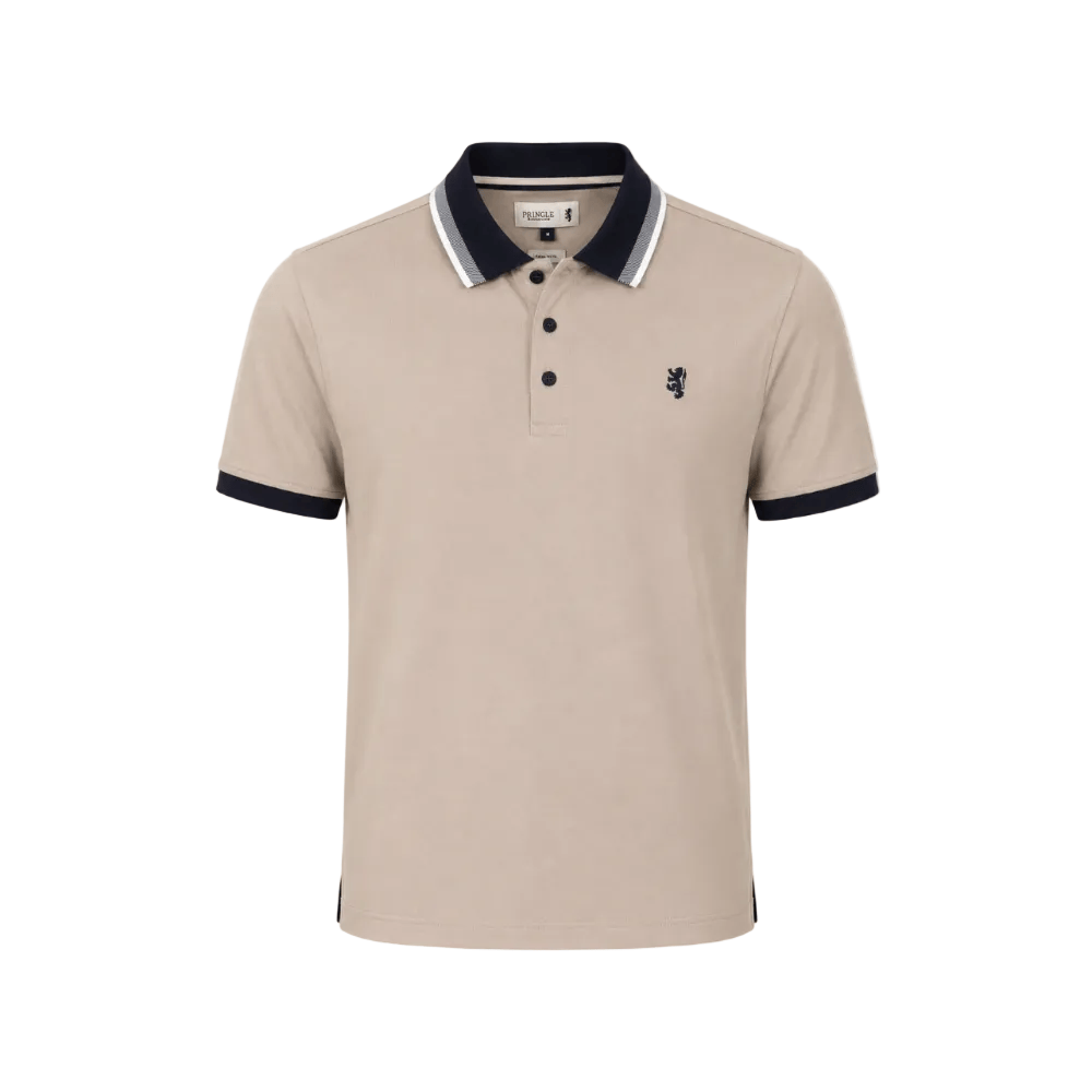 Pringle Golf T Shirt Pringle Men’s Charl Golfer-Stone MTOP2028
