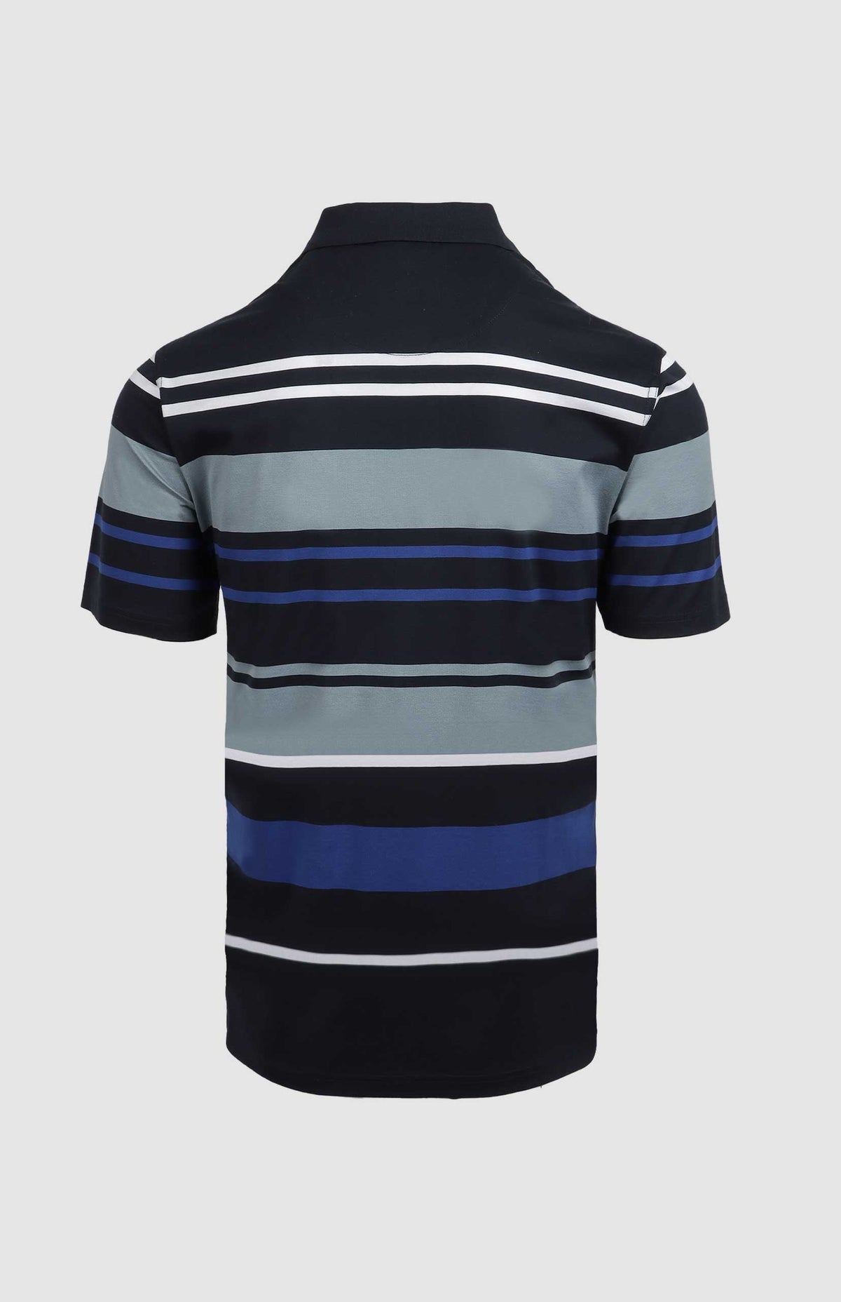 Pringle Golf T Shirt Pringle Michael Striped Mercerised Golfer Navy