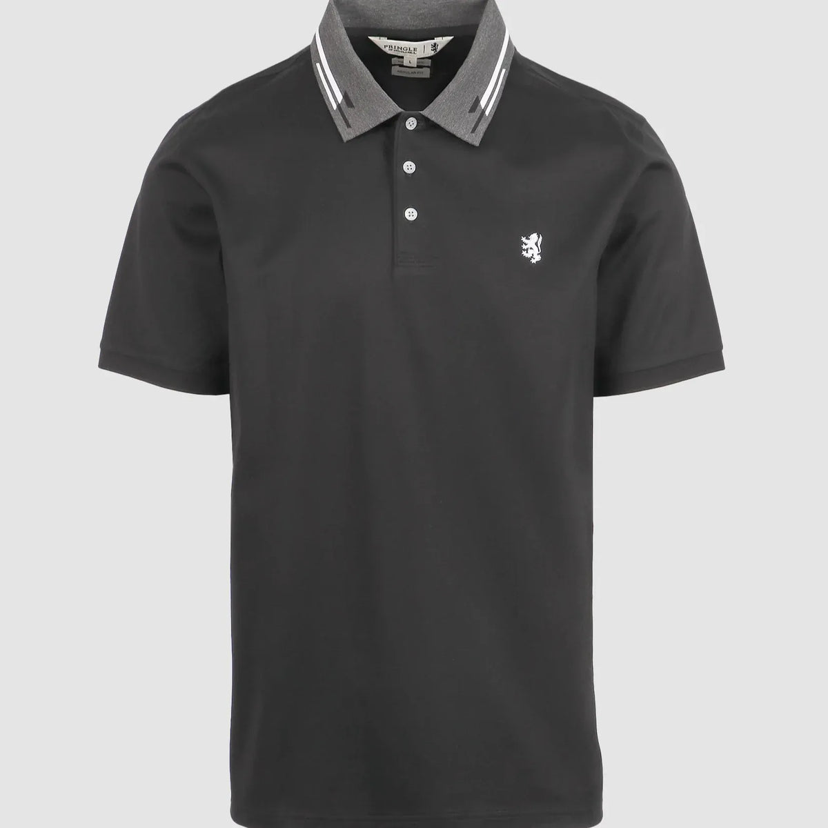 Pringle Golf T Shirt S Pringle James Jacquard Collar Golfer