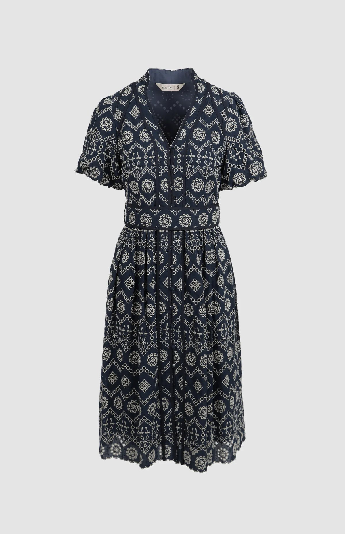 Pringle Golfer Dress S Pringle Rea Embroidered Midi Dress
