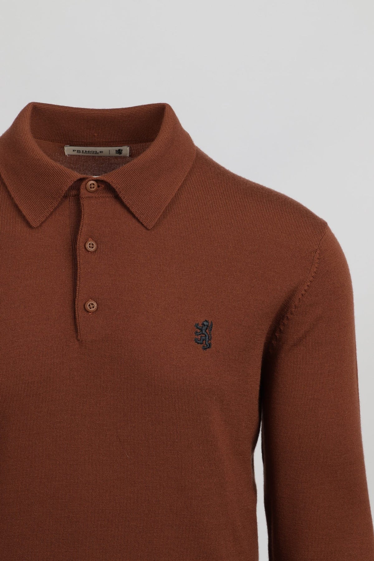 Pringle Golfer Pringle Gary Merino Knitwear Golfer Rust