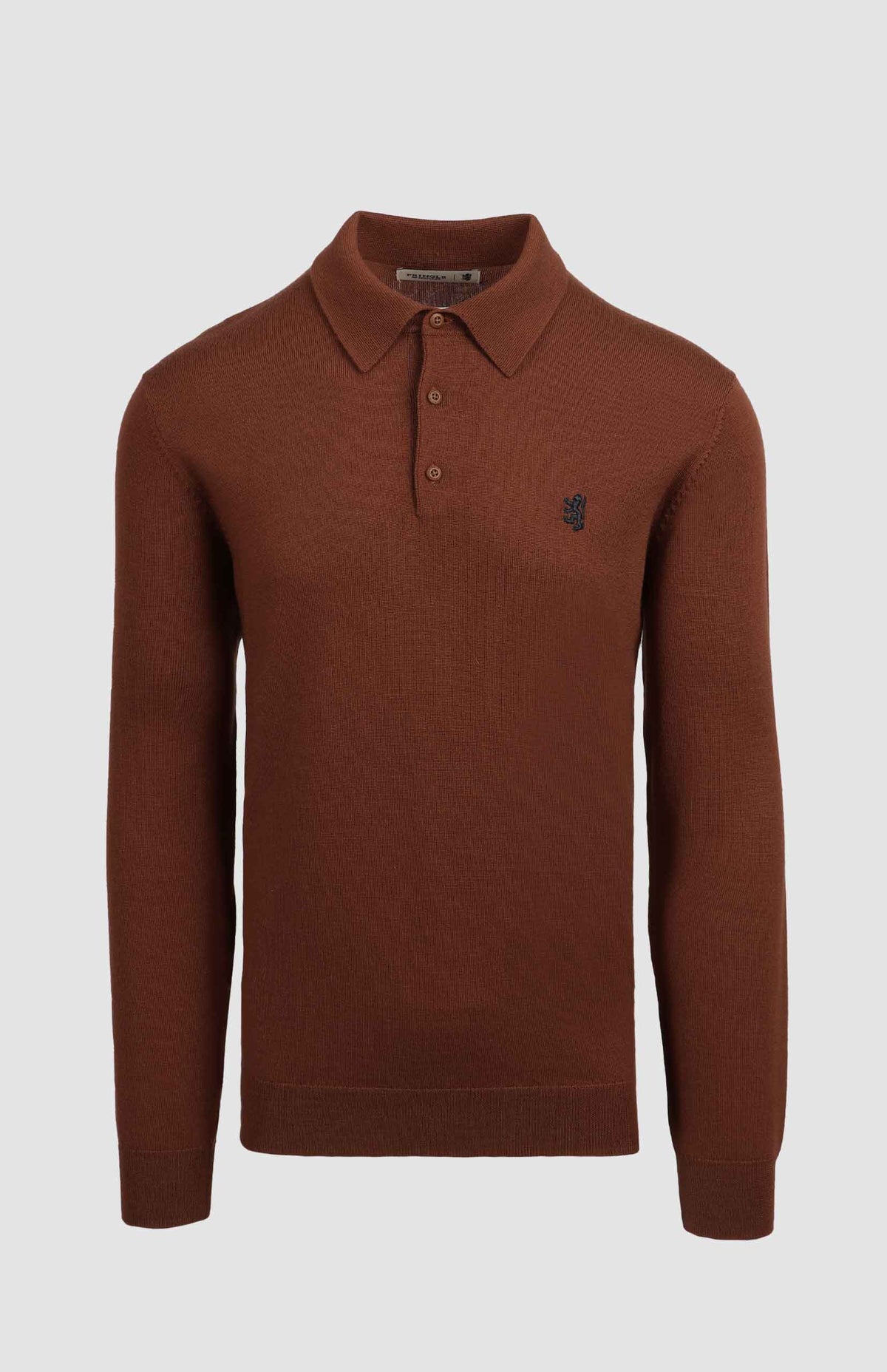 Pringle Golfer Pringle Gary Merino Knitwear Golfer Rust