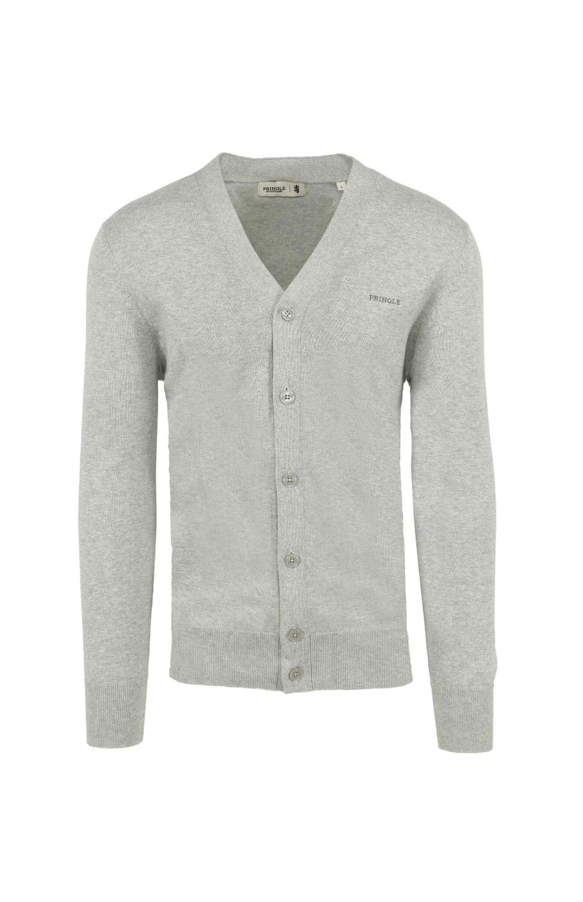 Pringle Jersey Pringle Kaled Long Sleeve Cardigan Grey (7619424551001)