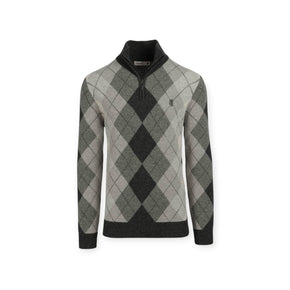 Pringle Jersey Pringle Wayne 1/4 Zip Argyle Knitwear