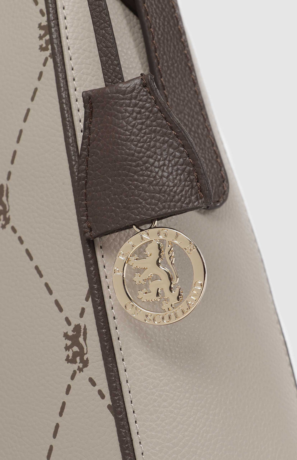 Pringle Ladies Handbags Pringle Argyle AOP Hobo Bag