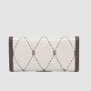 Pringle Ladies Purse Pringle Argyle Aop Flapover Purse Stone