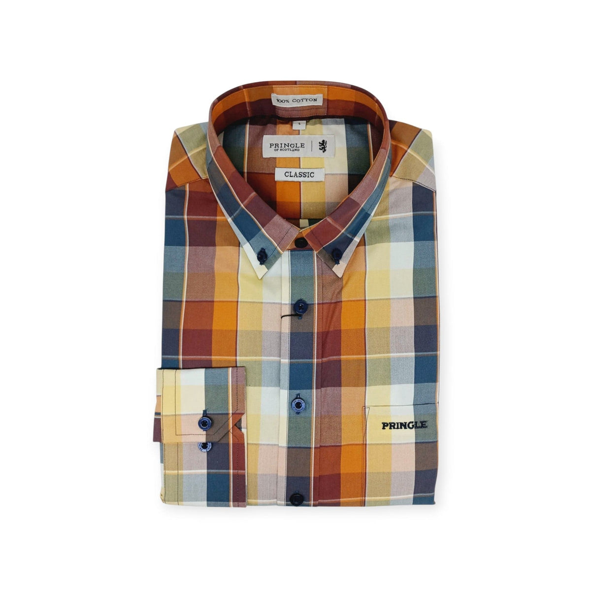 Pringle Shirts Pringle Jerry Long Sleeve Classic Shirt Multi