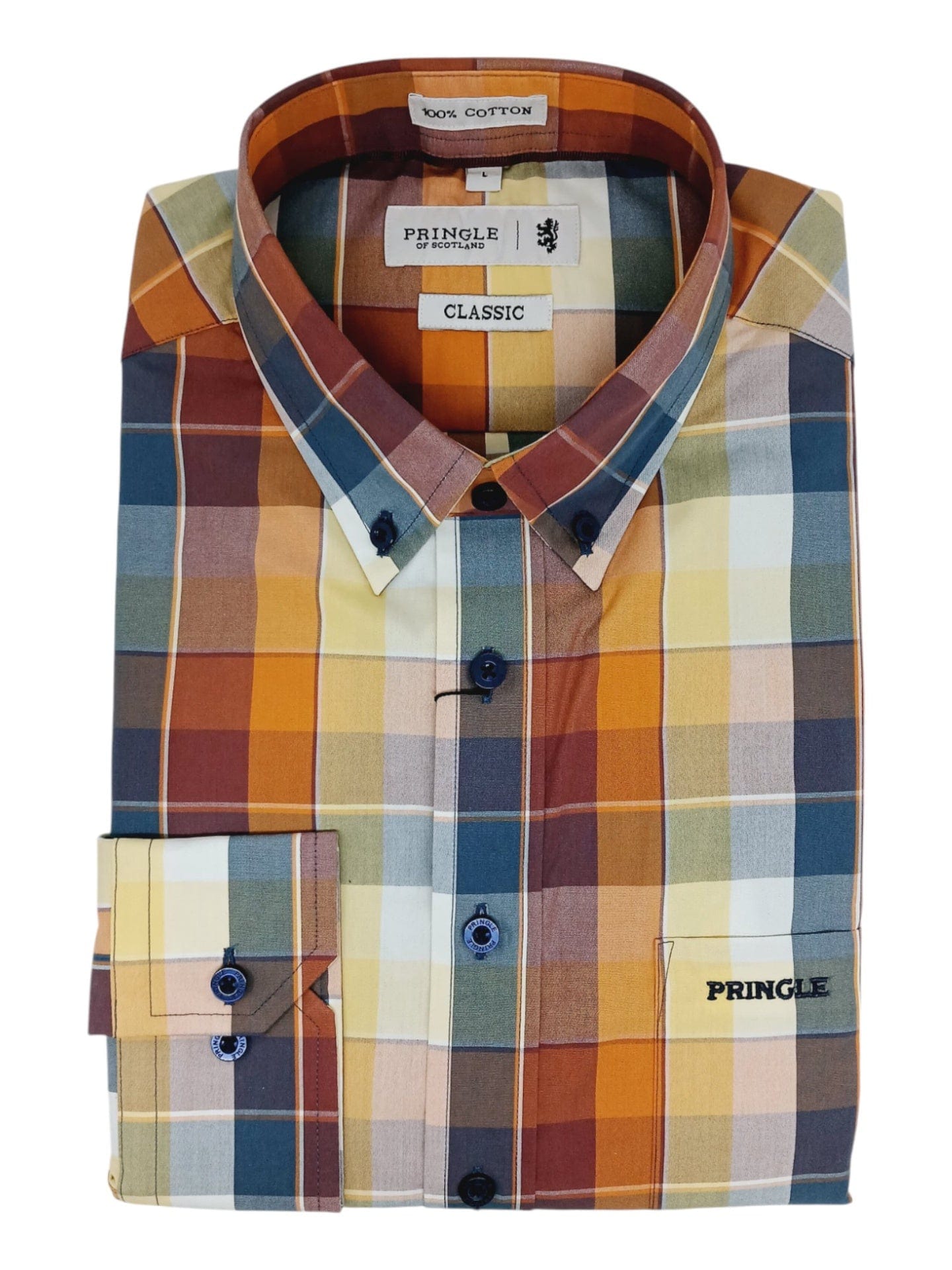 Pringle Shirts Pringle Jerry Long Sleeve Classic Shirt Multi