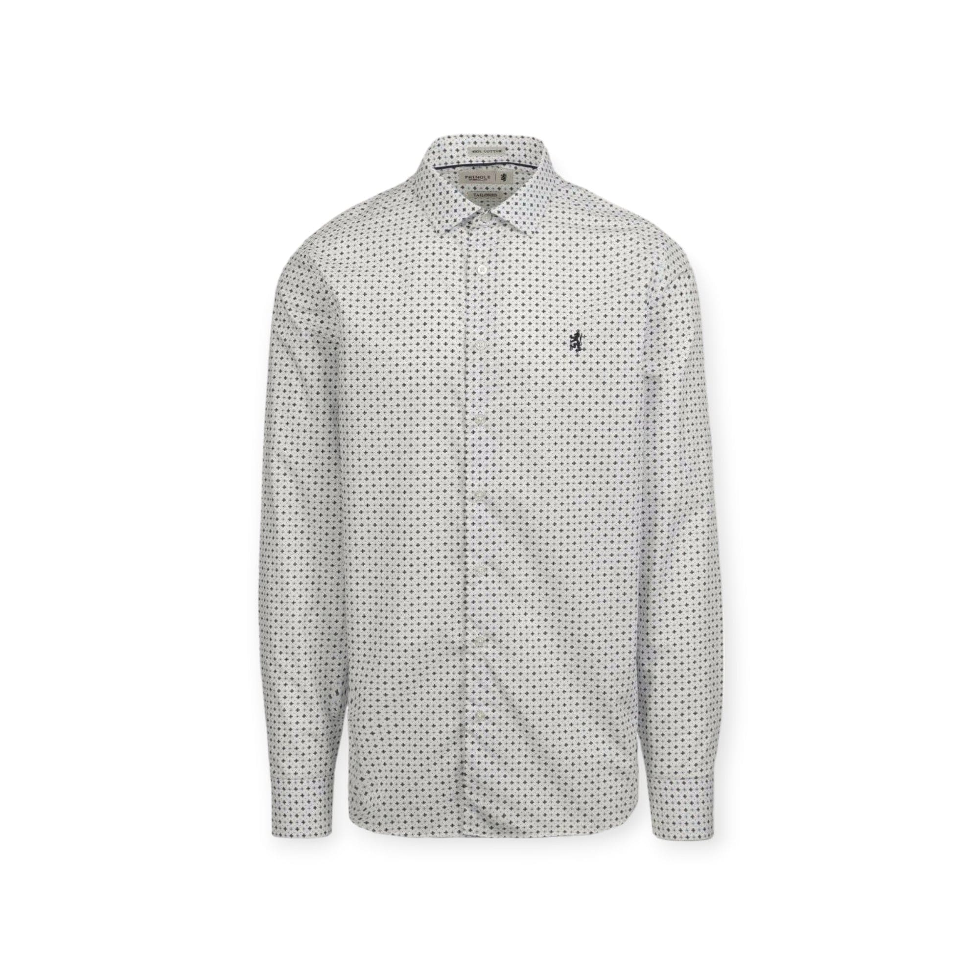 Pringle Shirts Pringle Larry Micro Geo Tailored Shirt
