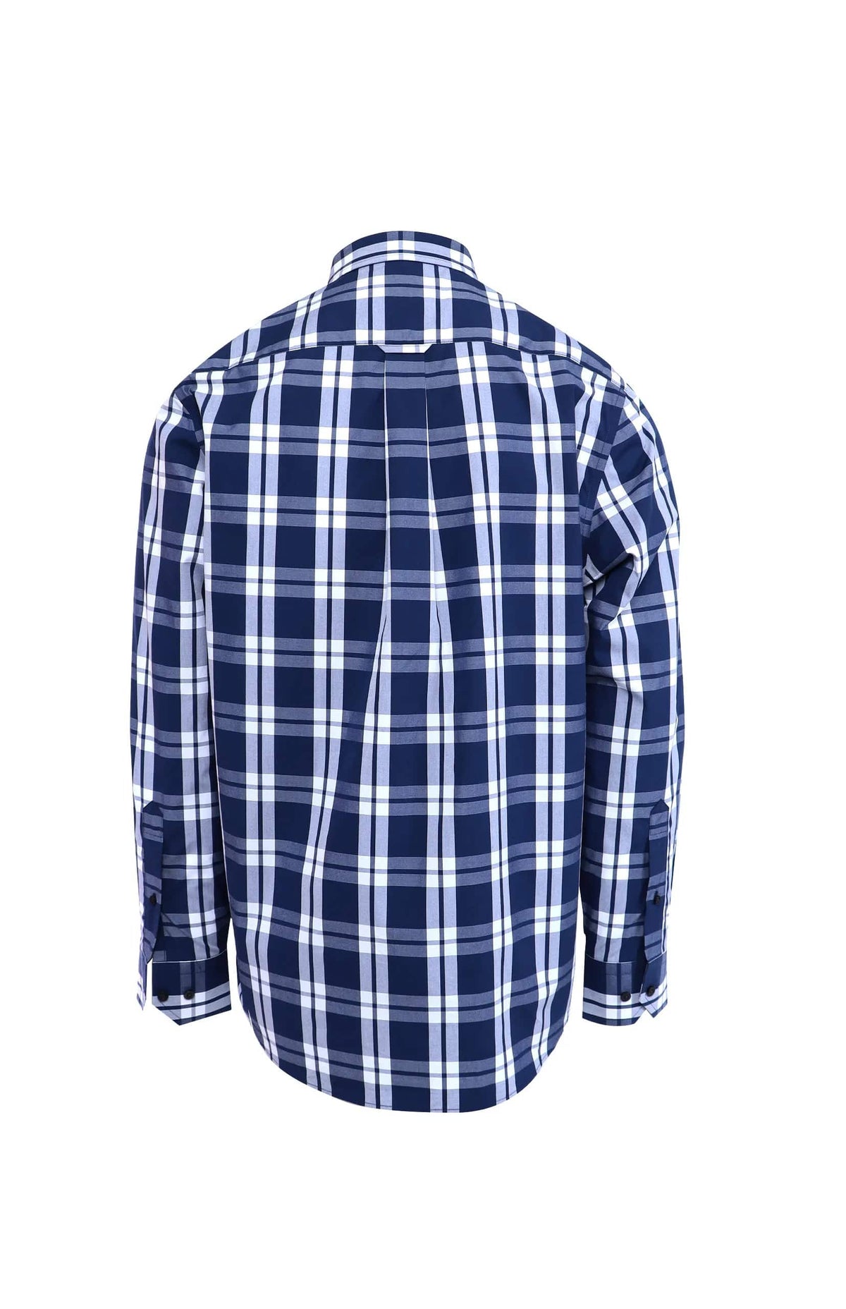 Pringle Shirts Pringle Perry Long Sleeve Check Classic Shirt Navy (7564611879001)
