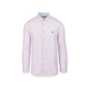 Pringle Shirts Pringle Sloan Micro Check Tailored Shirt Pink