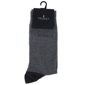 Pringle Socks Pringle Core 4 Plain Long Socks Grey (7564610109529)