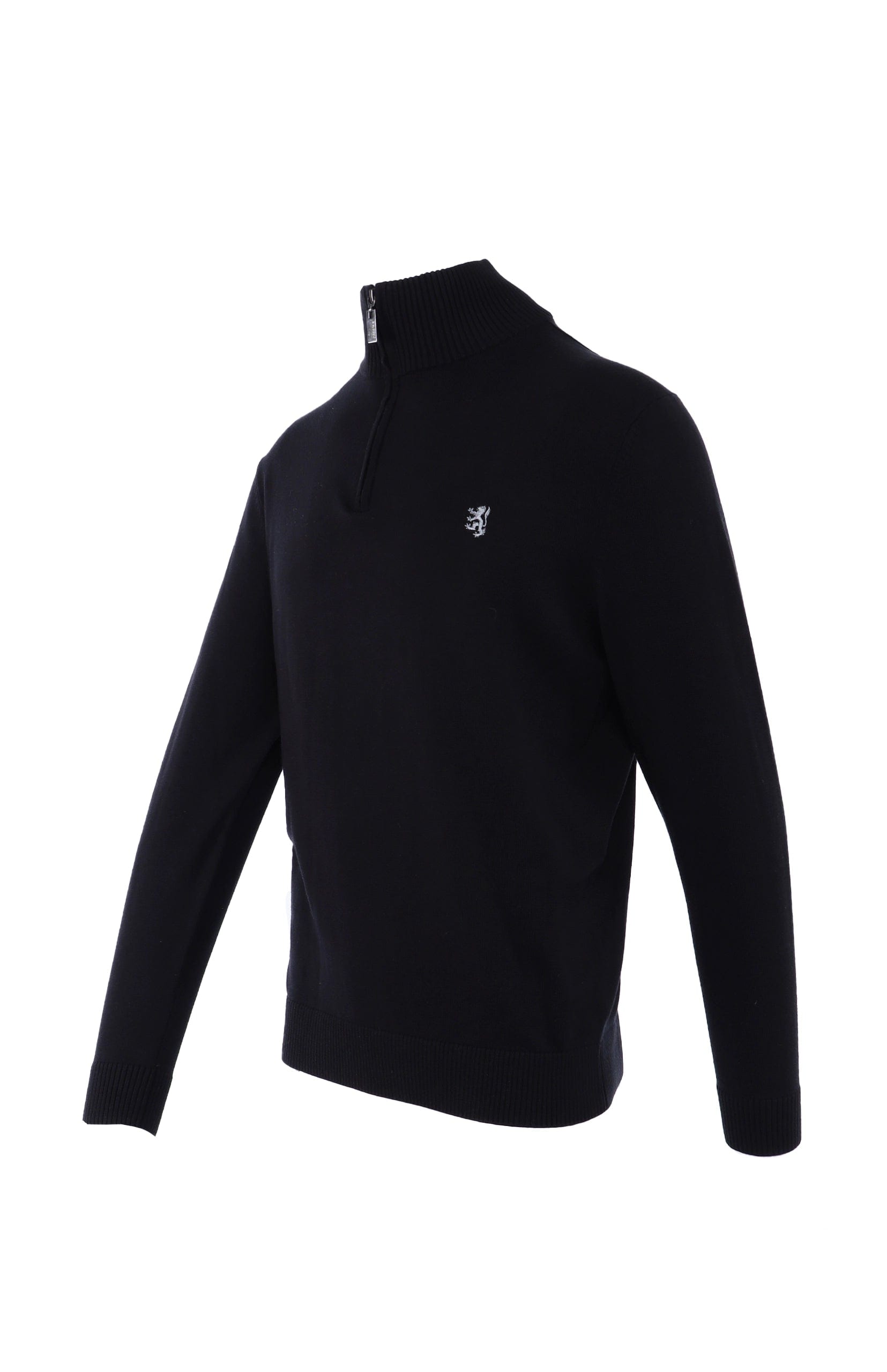 Pringle Sweater Pringle Ben Half Zip Knitwear Black (7564610535513)