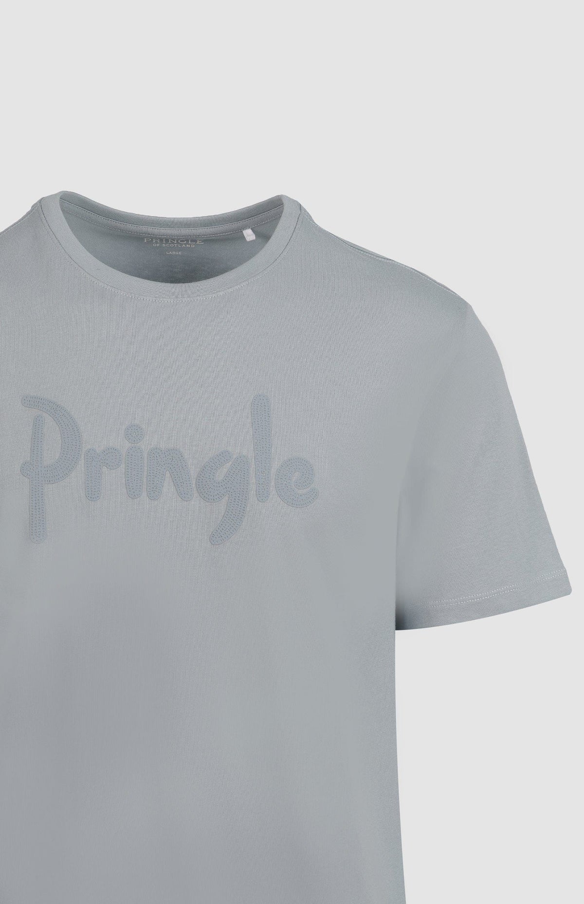 Pringle T Shirt Pringle Richard Raised Print T-Shirt Light Blue