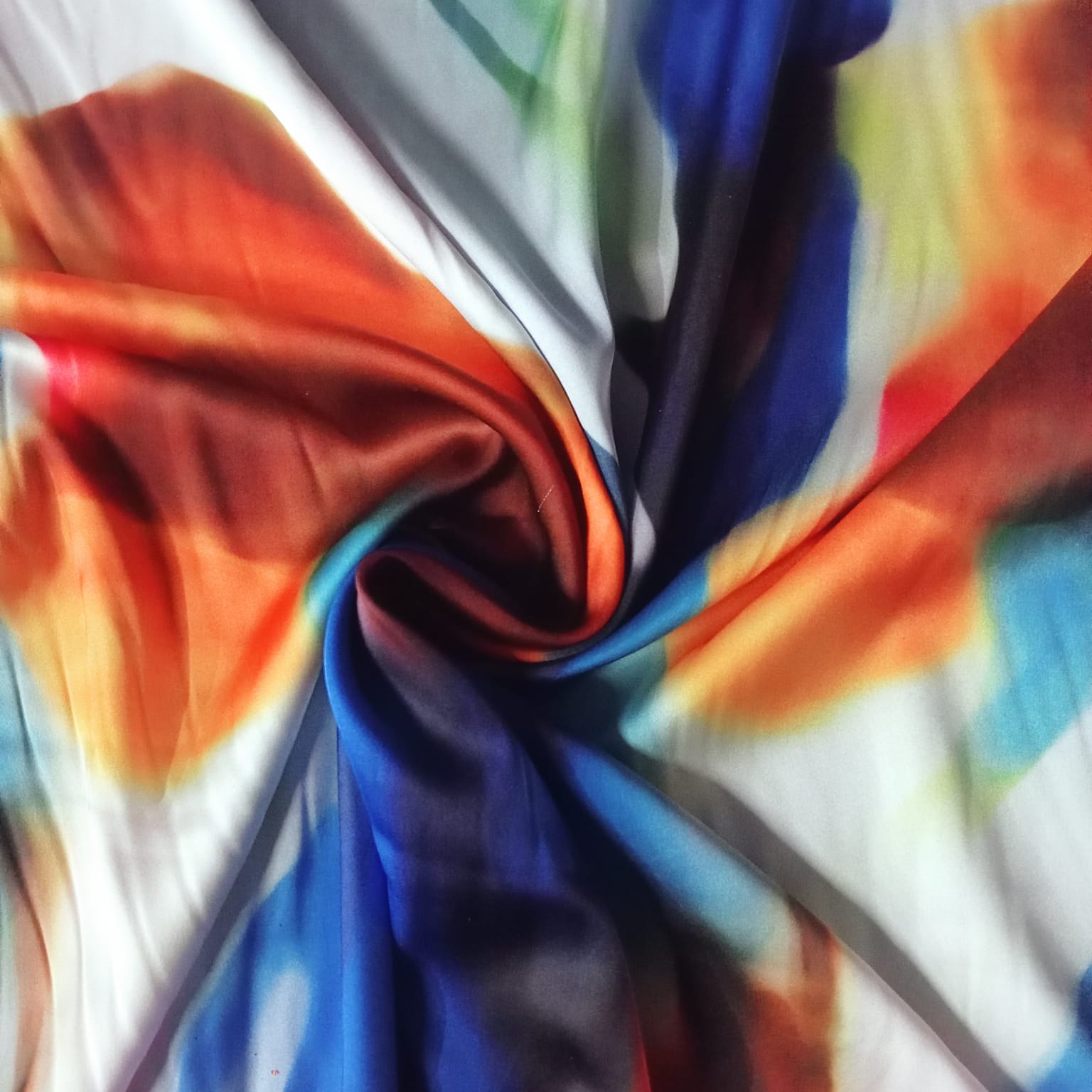 PRINTED ARMANI SATIN Dress Fabrics Printed Armani Satin Fabric 150 cm (7772318040153)
