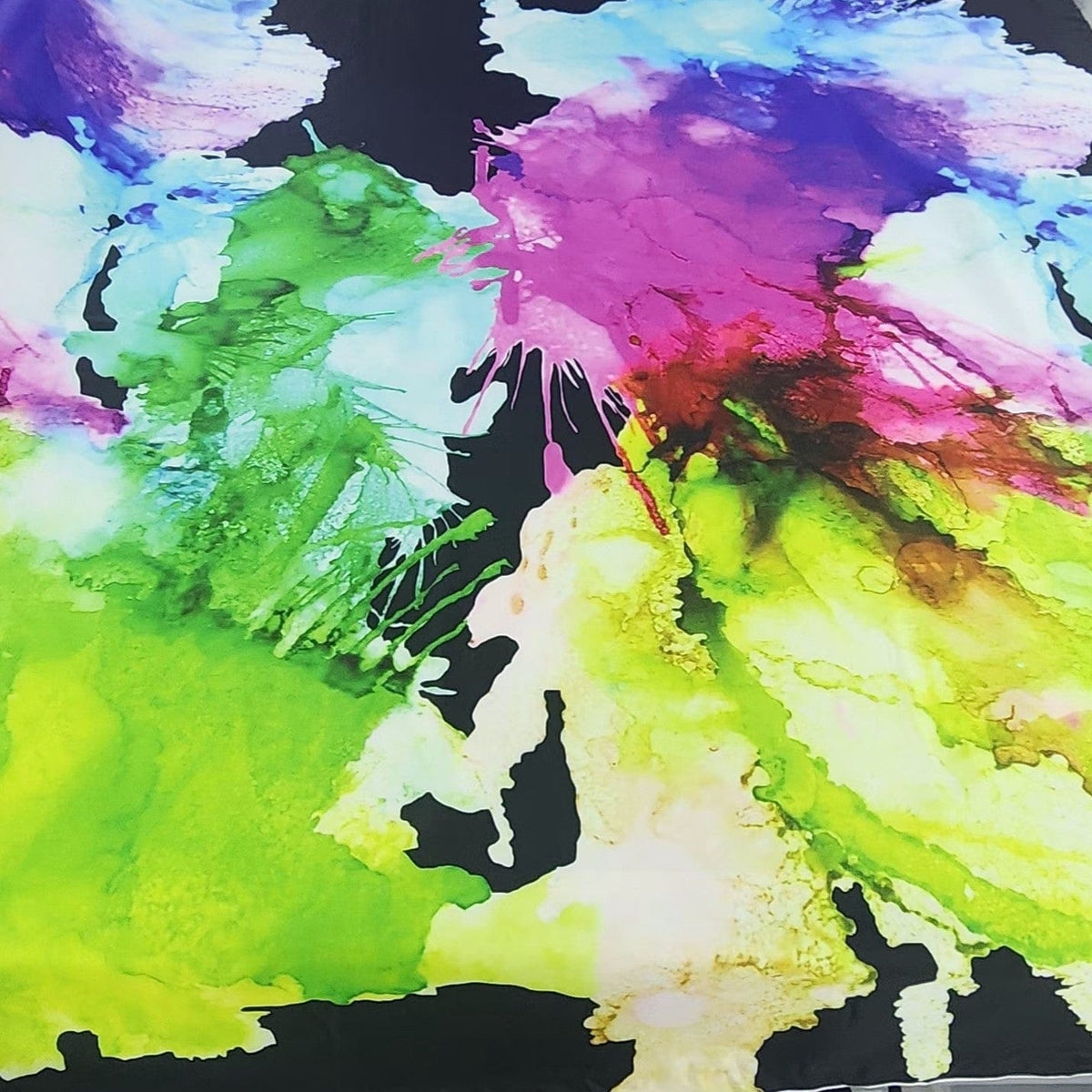 PRINTED ARMANI SATIN Dress Fabrics Printed Armani Satin Fabric 150cm (7510767009881)