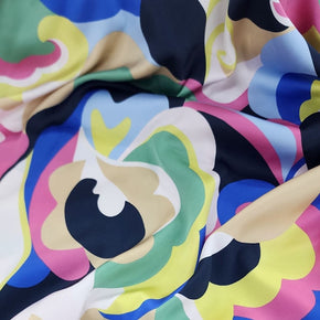 PRINTED ARMANI SATIN Dress Fabrics Printed Armani Satin Fabric Multi Flower 150cm (7294891950169)