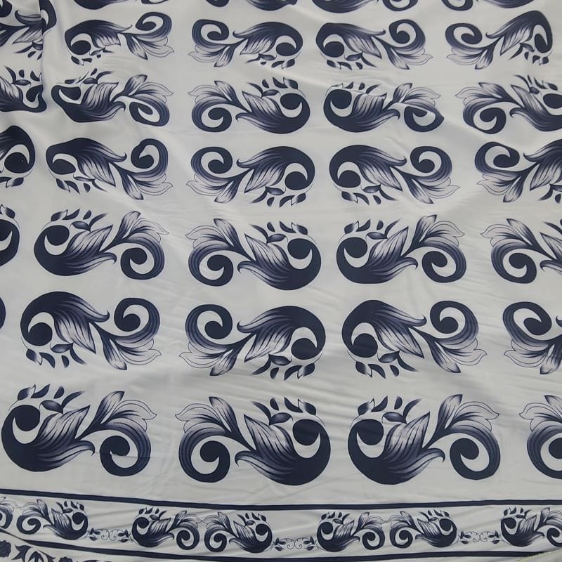 PRINTED ARMANI SATIN Dress Fabrics Printed Digital ArmanI Fabric Black 150cm (7471848390745)