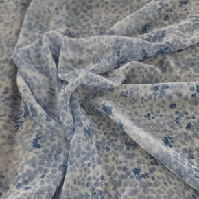PRINTED CHIFFON Dress Fabrics Printed Chiffon Fabric Powder Blue 150cm (7347408601177)