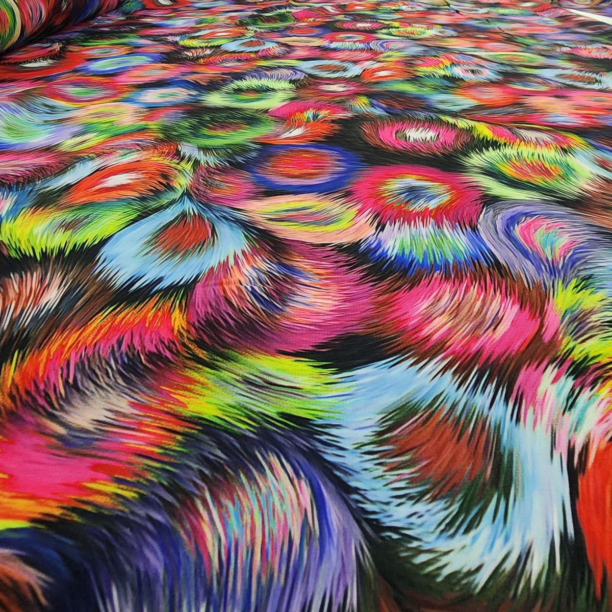 PRINTED CHIFFON Dress Fabrics Printed Peach Chiffon Fabric 150cm (7510767829081)