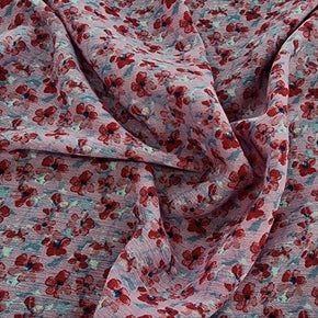 PRINTED CHIFFON Dress Fabrics Printed Rayon Chiffon Fabric Pink 150cm (7336178319449)