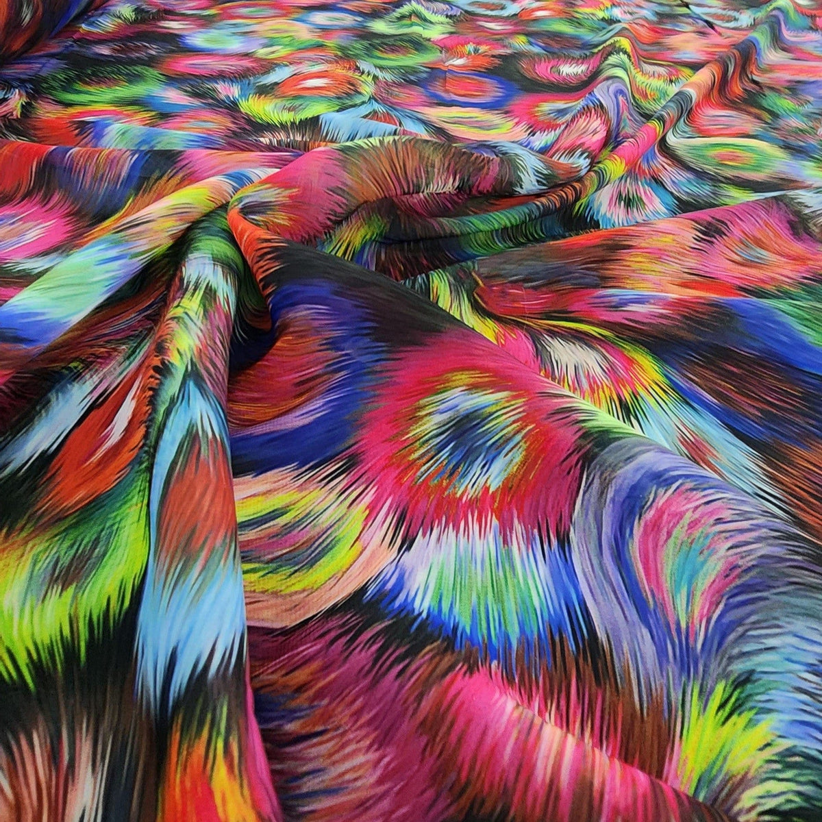 PRINTED CHIFFON Dress Fabrics Red Printed Peach Chiffon Fabric 150cm (7510767829081)