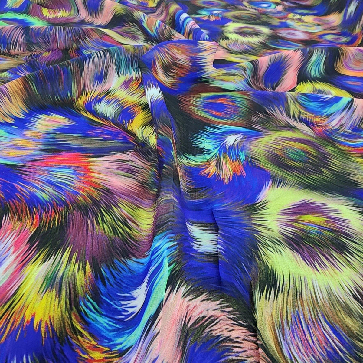 PRINTED CHIFFON Dress Fabrics Royal Printed Peach Chiffon Fabric 150cm