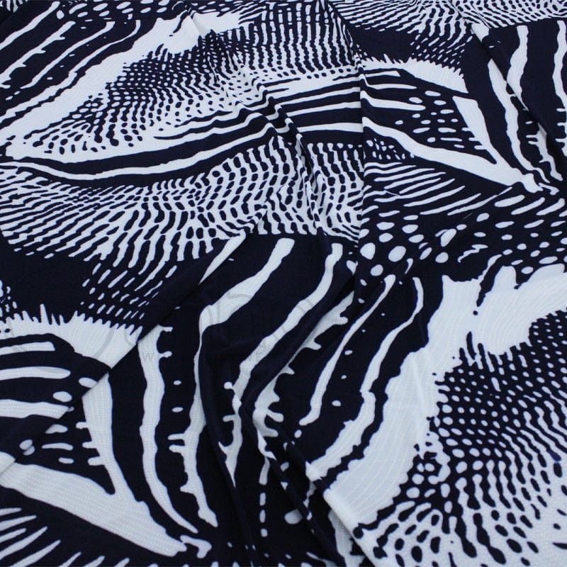 PRINTED DTY Dress Fabrics Printed FDY Puff Fabric 150cm