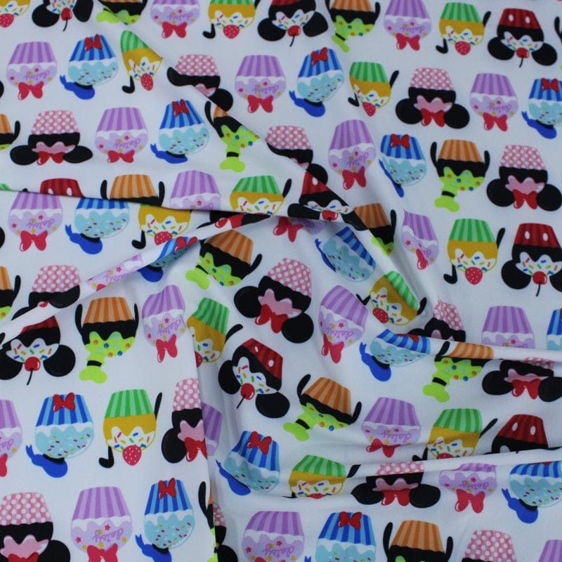 PRINTED LYCRA Dress Fabrics Printed Nylon Lycra Fabric 150cm