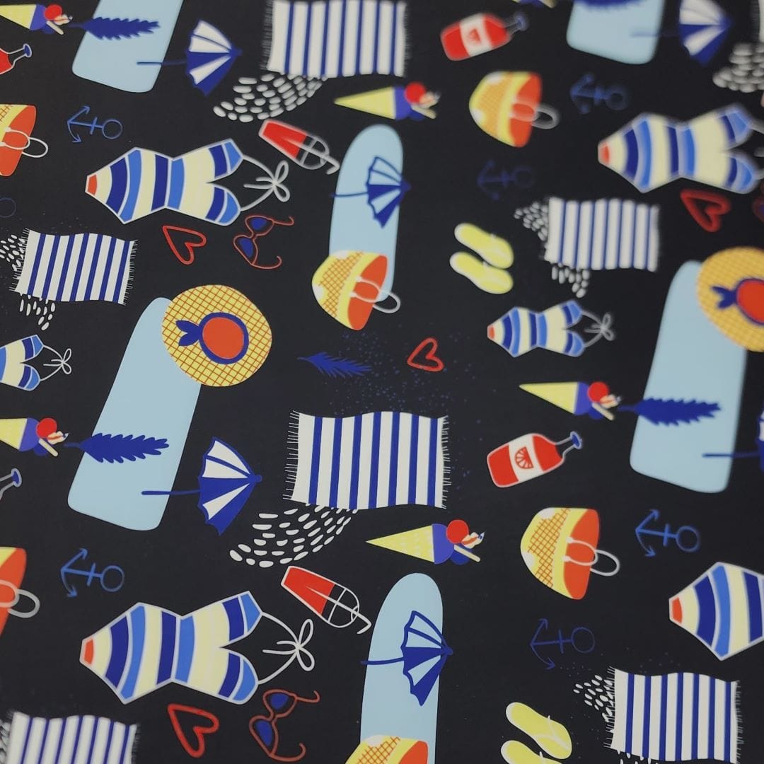 PRINTED LYCRA Dress Fabrics Printed Nylon Lycra Fabric 150cm (7483955183705)