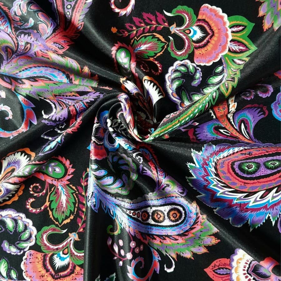 PRINTED LYCRA Fabric Printed Nylon Lycra Fabric 150 cm M218 (7767675600985)