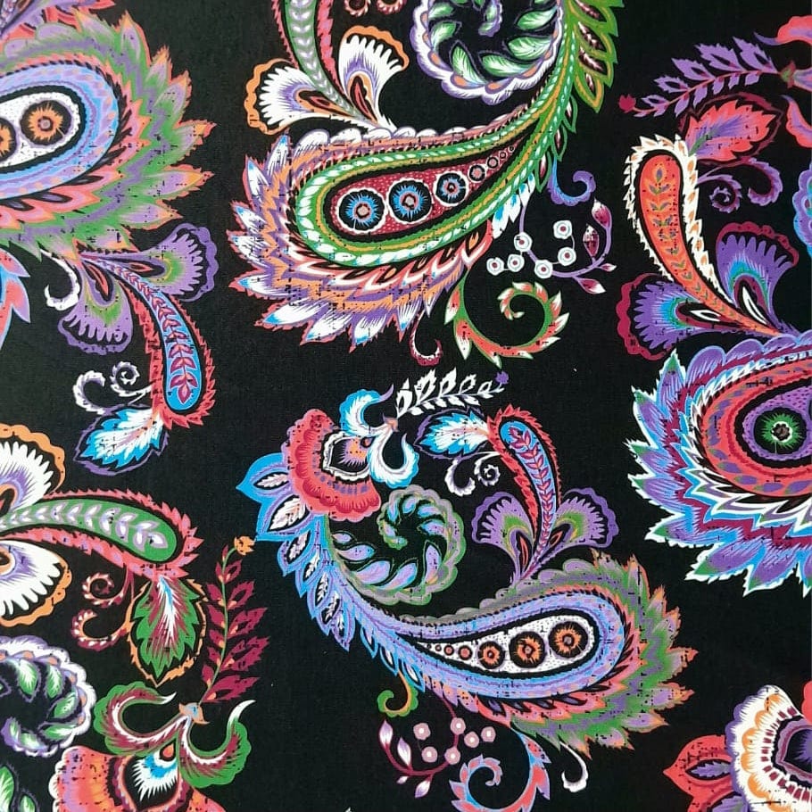 PRINTED LYCRA Fabric Printed Nylon Lycra Fabric 150 cm M218 (7767675600985)