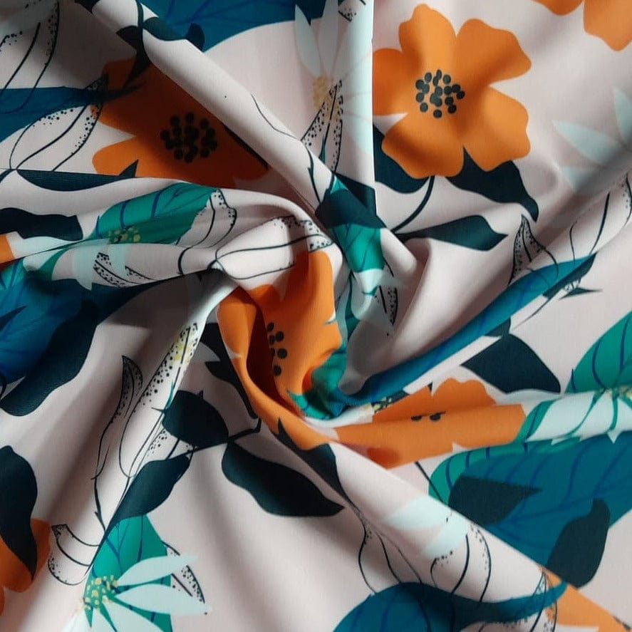 PRINTED LYCRA Fabric Printed Nylon Lycra Fabric 150 cm M643 (7767683760217)