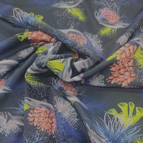 PRINTED LYCRA Printed Nylon Lycra Fabric 150 cm Col 63 (7498139402329)