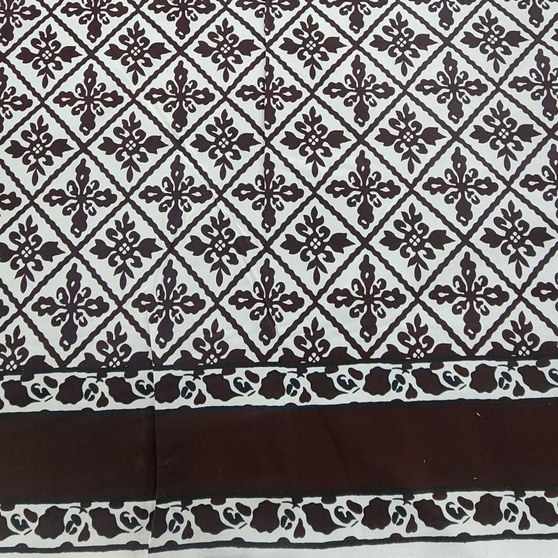 PRINTED POLYCOTTON Dress Fabrics Printed Poly Cotton Check Fabric 112cm (7490124087385)