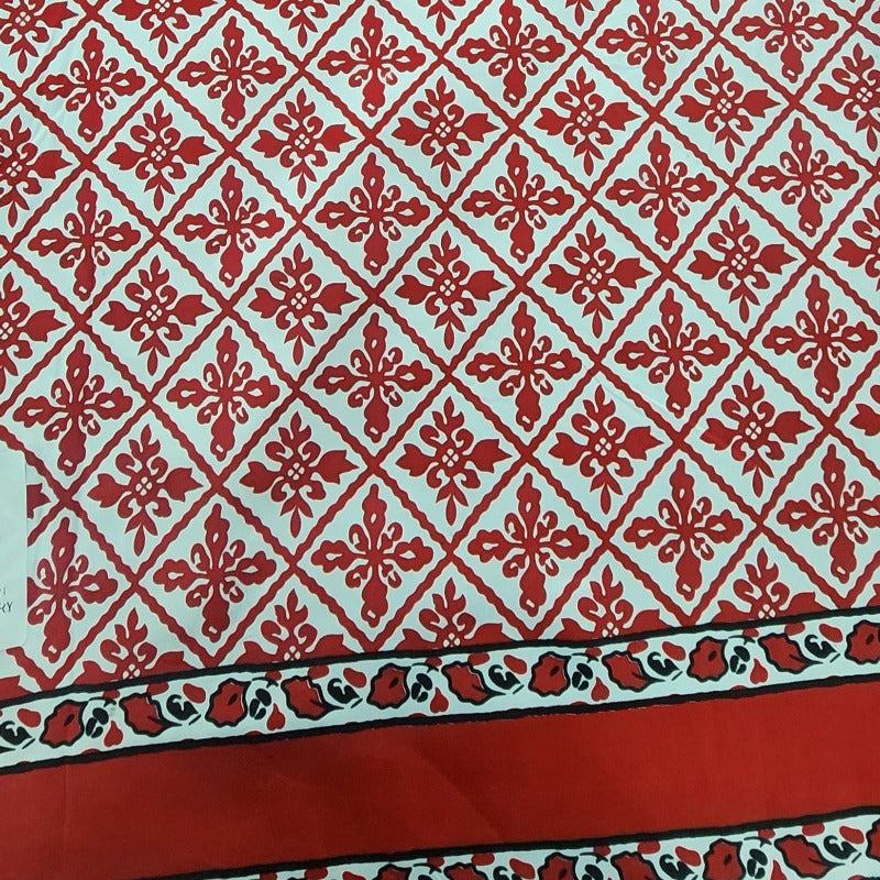 PRINTED POLYCOTTON Dress Fabrics Printed Poly Cotton Check Fabric 112cm (7490124087385)