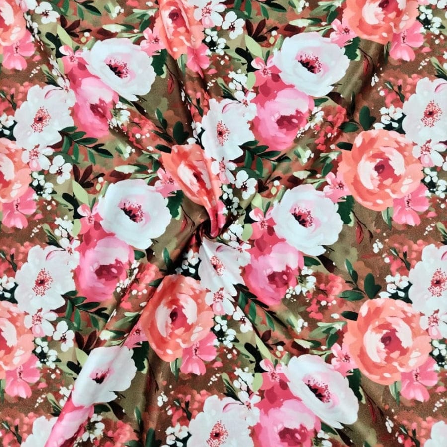 PRINTED SATIN printed duchess DSN 2 Printed Duchess Satin Fabric 150 cm