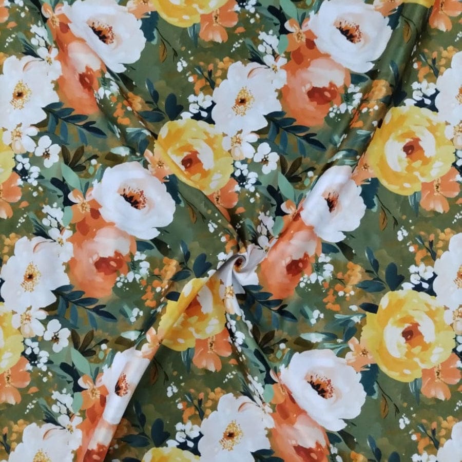 PRINTED SATIN printed duchess DSN 4 Printed Duchess Satin Fabric 150 cm